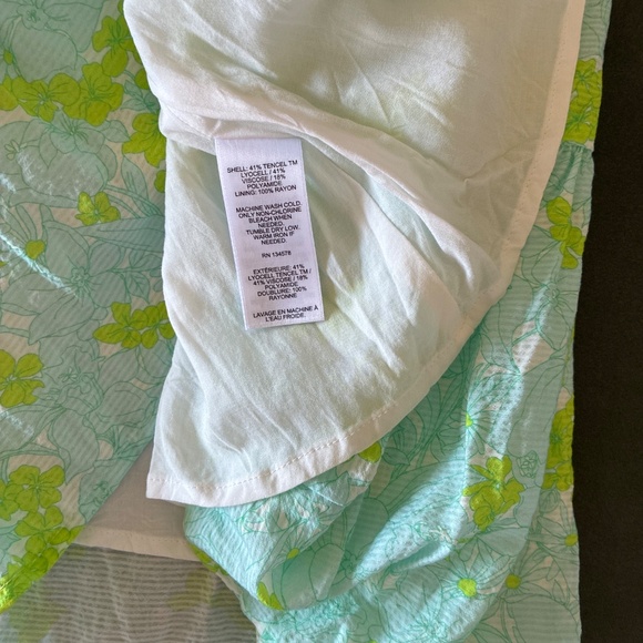 Vineyard Vines spring floral puff sleeve mini dress M - Picture 13 of 13